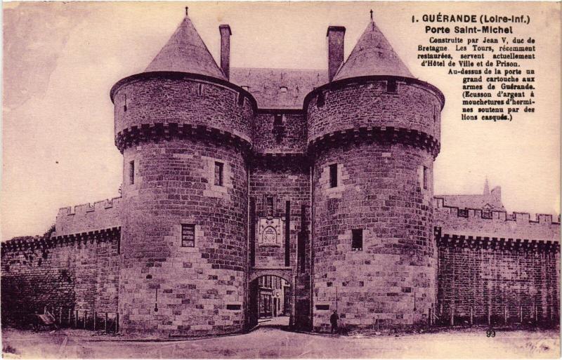 Carte postale ancienne Guerande Porte Saint-Michel