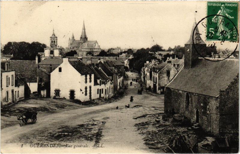 Carte postale ancienne Guerande vue generale