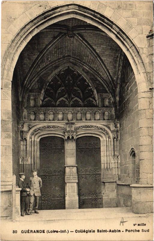 Carte postale ancienne Guerande Collegiale Saint-Aubin