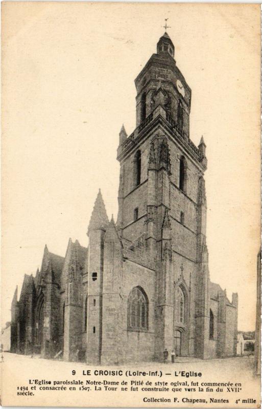 Carte postale ancienne Le Croisic Eglise au Croisic