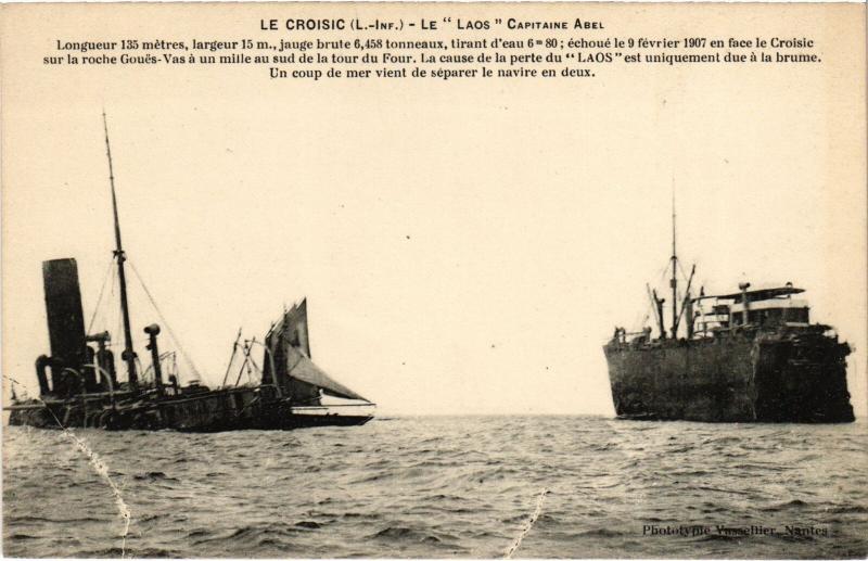 Carte postale ancienne Le Croisic le Laos Capitane Abel au Croisic
