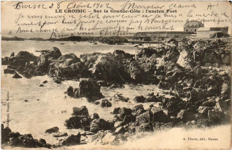 Carte postale ancienne Le Croisic le Fort au Croisic