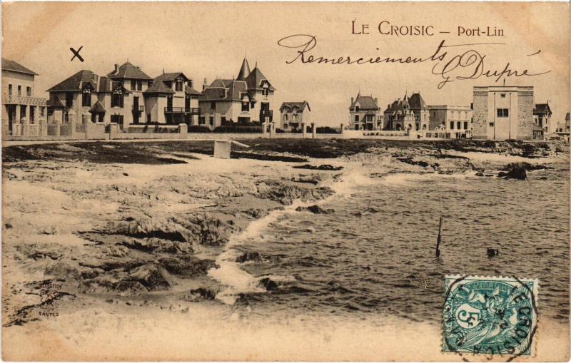 Carte postale ancienne Le Croisic Port Lin au Croisic