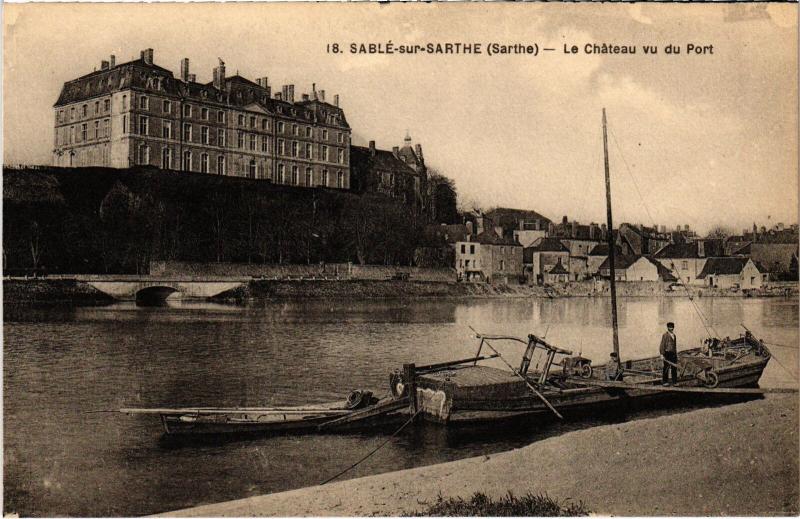 Carte postale ancienne Sable-sur-Sarthe Le Chateau France