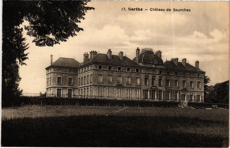 Carte postale ancienne Chateau de Sourches France