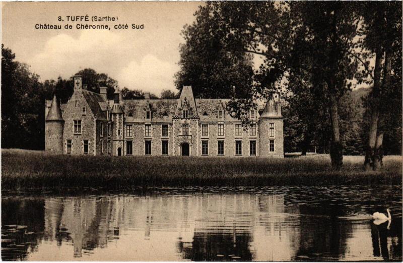 Carte postale ancienne Tuffe Chateau de Cheronne - Cote Sud France