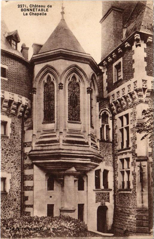 Carte postale ancienne Bonnetable Chateau - Chapelle France