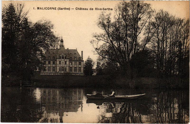 Carte postale ancienne Malicorne-sur-Sarthe Chateau de Rive-Sarthe France à Malicorne-sur-Sarthe