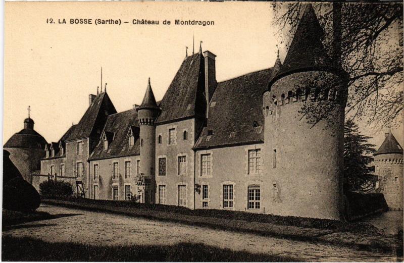 Carte postale ancienne La Bosse Chateau de Montdragon France à La Bosse