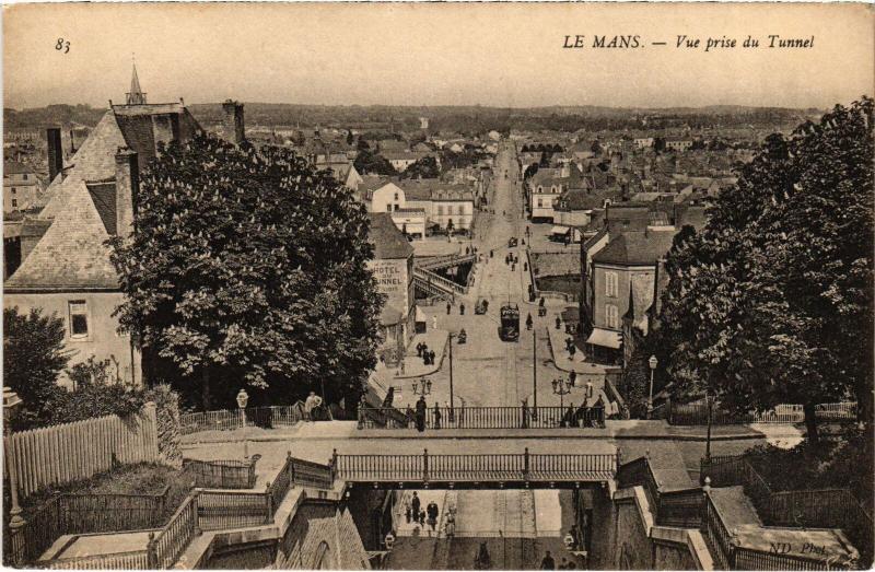 Carte postale ancienne Le Mans Vue prise du Tunnel France au Mans