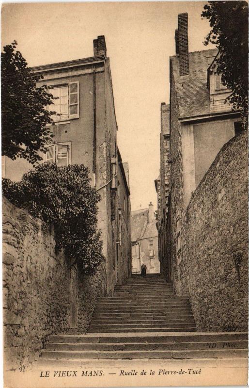 Carte postale ancienne Le Mans Ruelle de la Pierre-de-Tuce France au Mans