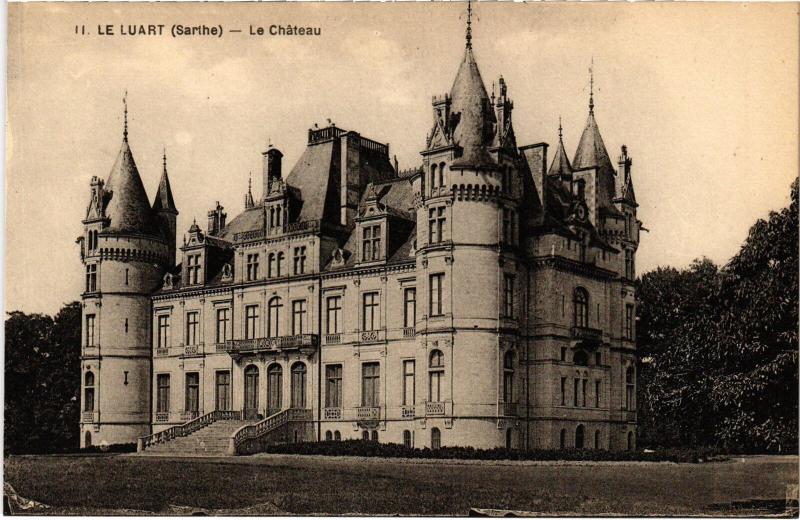 Carte postale ancienne Le Luart Le Chateau France au Luart