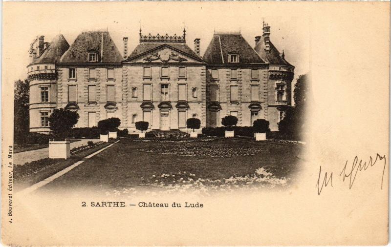 Carte postale ancienne Le Lude Le Chateau France au Lude