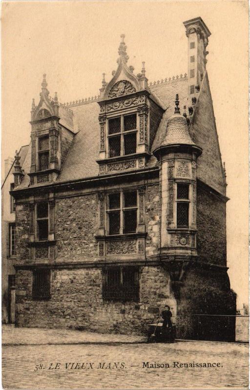 Carte postale ancienne Le Mans Maison Renaissance France au Mans
