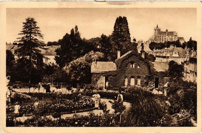Carte postale ancienne Le Mans Jardin des Plantes France au Mans