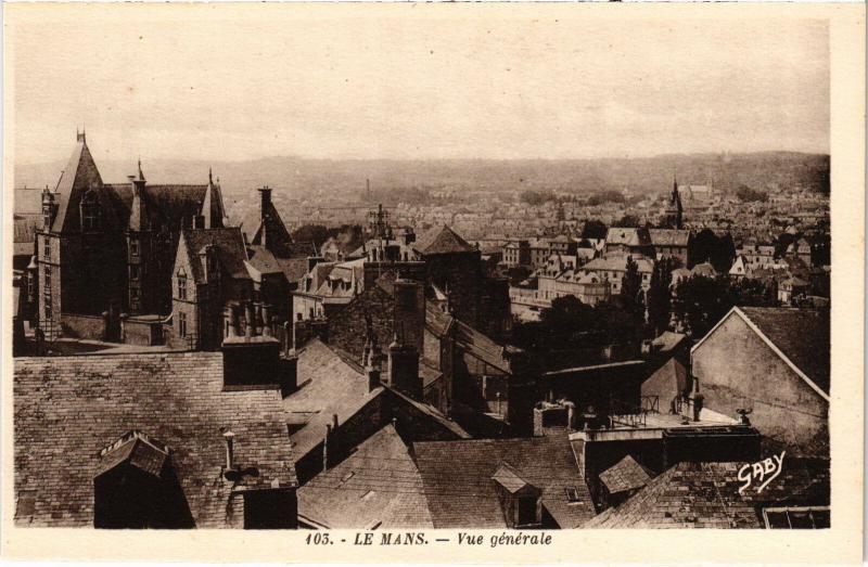 Carte postale ancienne Le Mans Vue Generale France au Mans