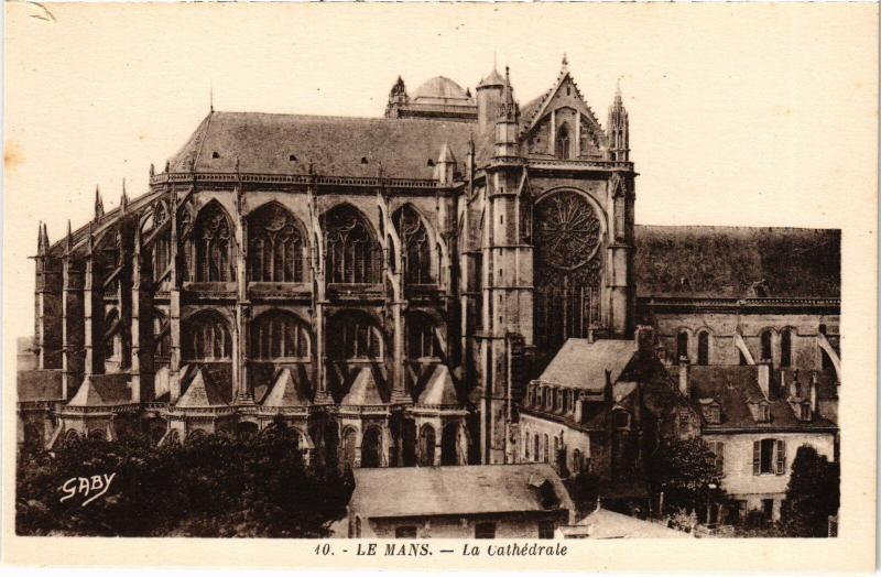 Carte postale ancienne Le Mans Cathedrale France au Mans