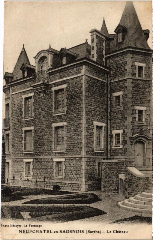 Carte postale ancienne Neufchatel-en-Saosnois Le Chateau France