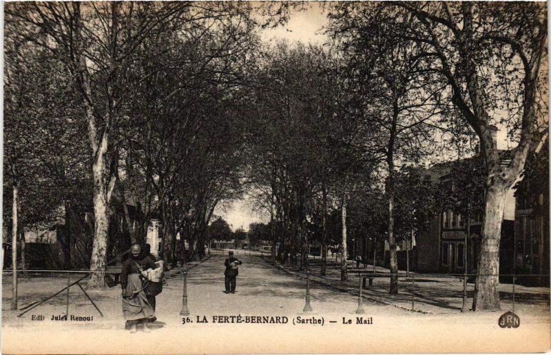 Carte postale ancienne La Ferte-Bernard Le Mail France
