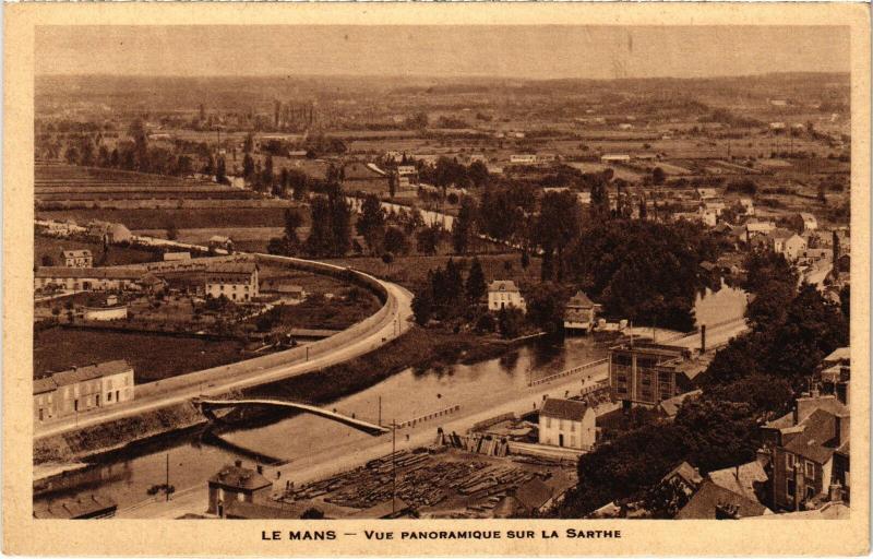 Carte postale ancienne Le Mans Vue Panoramique sur le Sarthe France au Mans