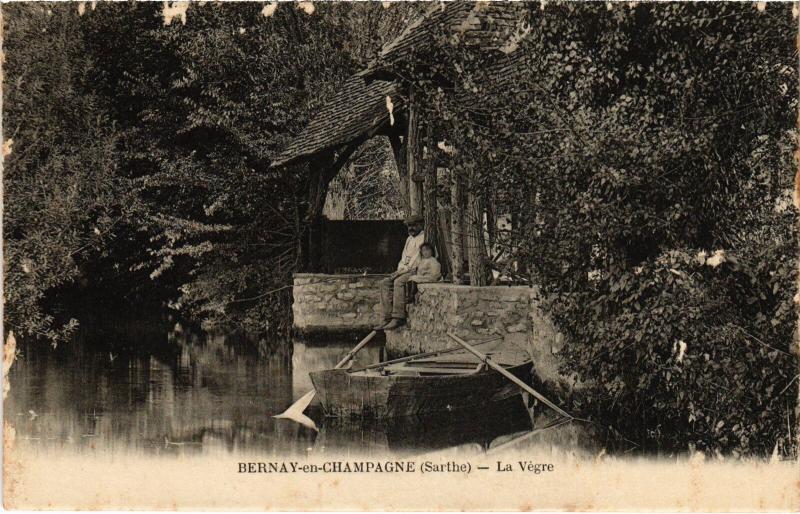 Carte postale ancienne Bernay-en-Champagne La Vegre France