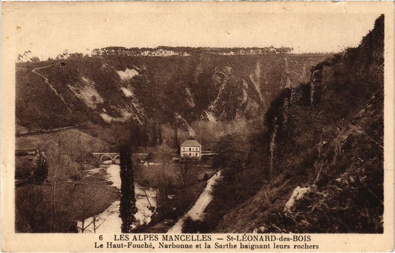 Carte postale ancienne Saint-Leonard-des-Bois Haut-Fouche - Narbonne - Sarthe France