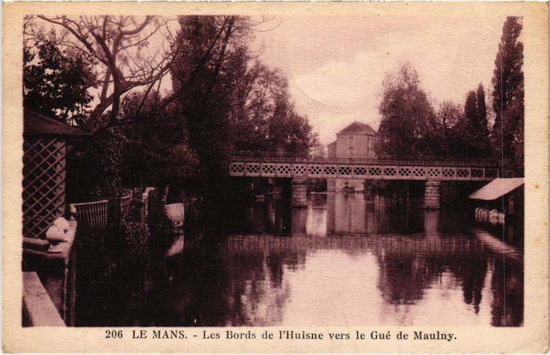 Carte postale ancienne Le Mans Bords de l'Husine France au Mans