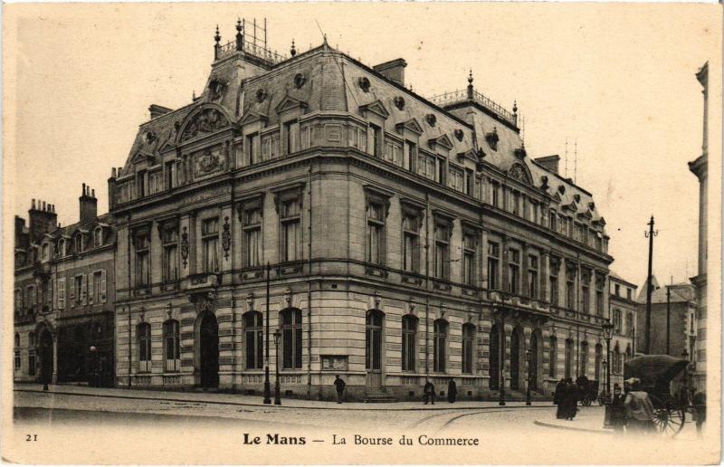 Carte postale ancienne Le Mans Bourse du Commerce France au Mans