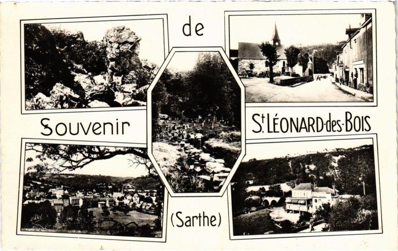 Carte postale ancienne Saint-Leonard-des-Bois Scenes France