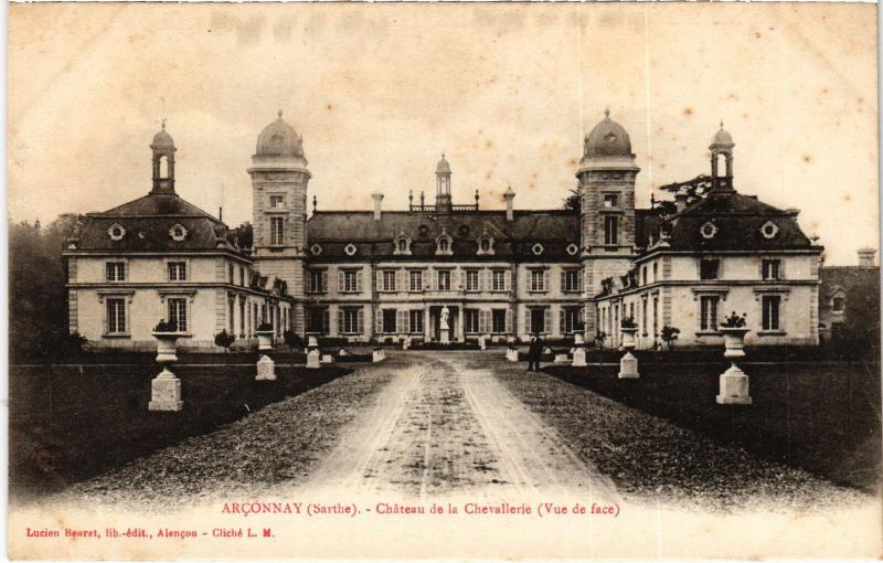 Carte postale ancienne Arconnay Chateau de la Chevalliere France