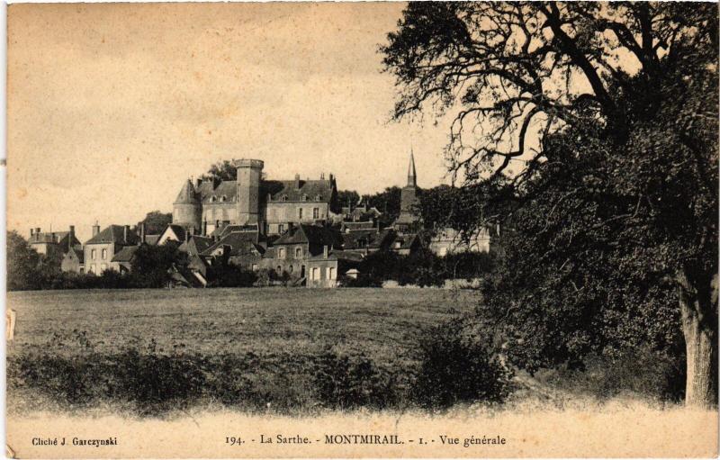 Carte postale ancienne Montmirail Vue Generale France à Montmirail
