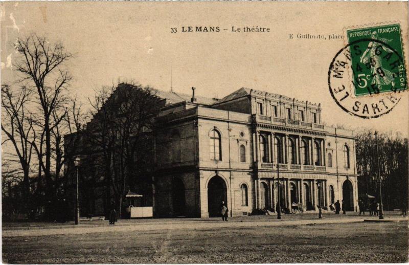 Carte postale ancienne Le Mans Theatre France au Mans