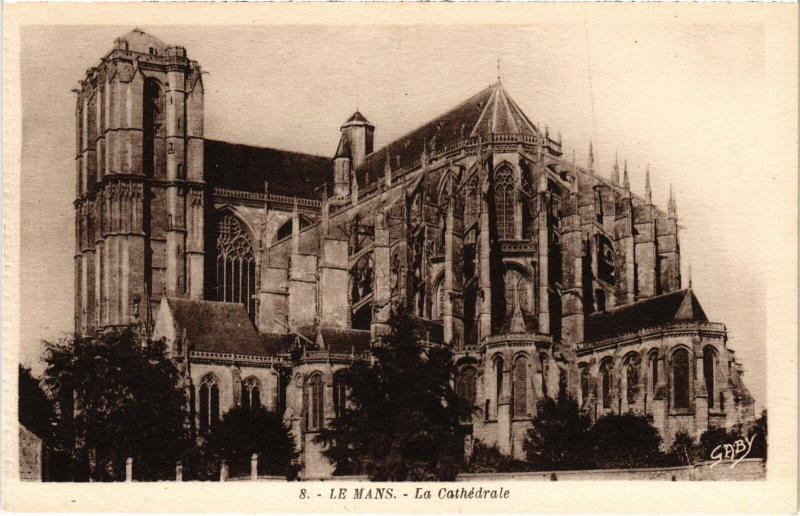 Carte postale ancienne Le Mans Cathedrale France au Mans