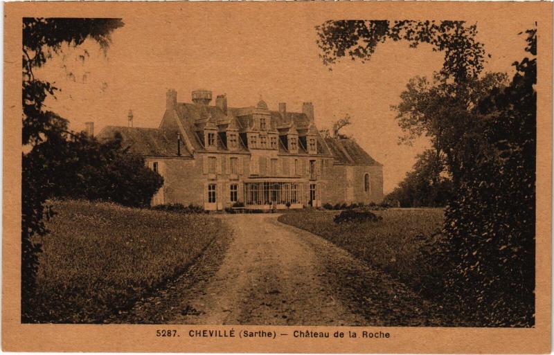 Carte postale ancienne Cheville Chateau de la Roche-Talbot France