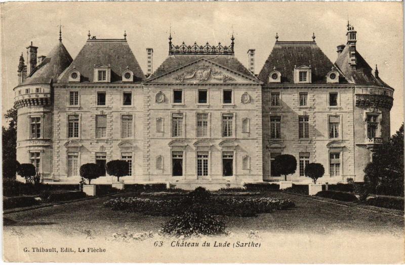 Carte postale ancienne Le Lude Le Chateau France au Lude
