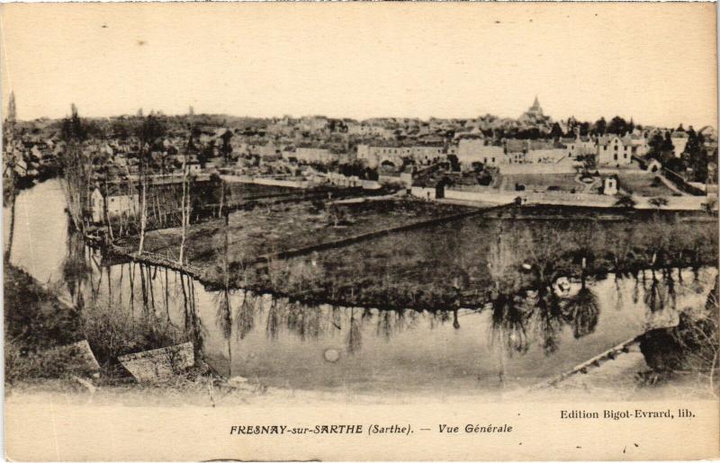 Carte postale ancienne Fresnay-sur-Sarthe Vue Generale France à Fresnay-sur-Sarthe