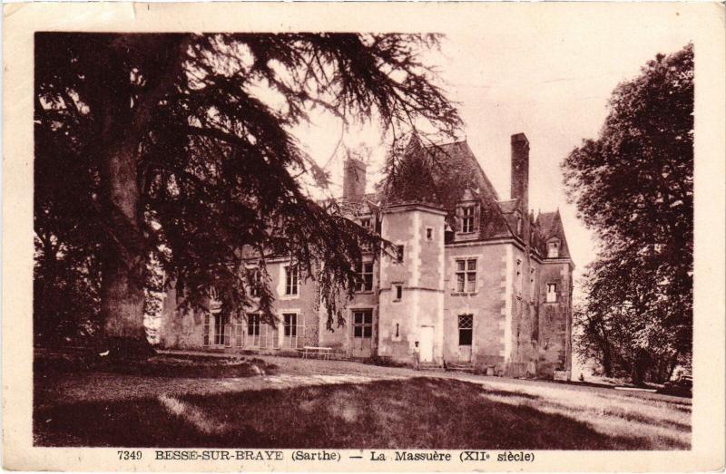 Carte postale ancienne Besse-sur-Braye La Massuere France