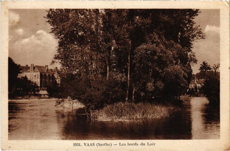 Carte postale ancienne Vaas Bords du Loir France