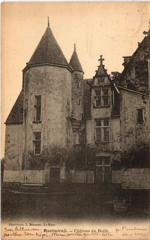 Carte postale ancienne Montmirail Chateau du Boille France à Montmirail