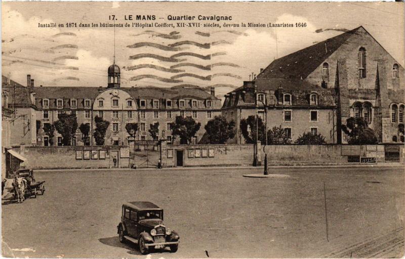 Carte postale ancienne Le Mans Quartier Cavaignac France au Mans