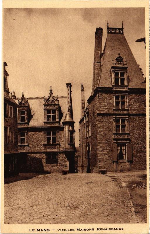 Carte postale ancienne Le Mans Vieilles Maisons Renaissance France au Mans
