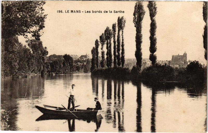 Carte postale ancienne Le Mans Bords de la Sarthe France au Mans