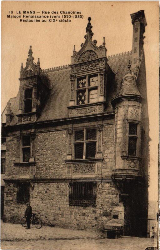Carte postale ancienne Le Mans Maison Renaissance France au Mans