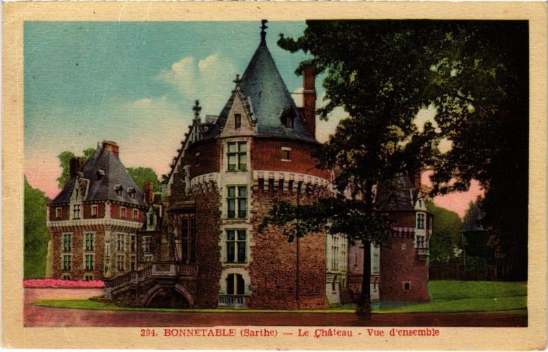 Carte postale ancienne Bonnetable Le Chateau France