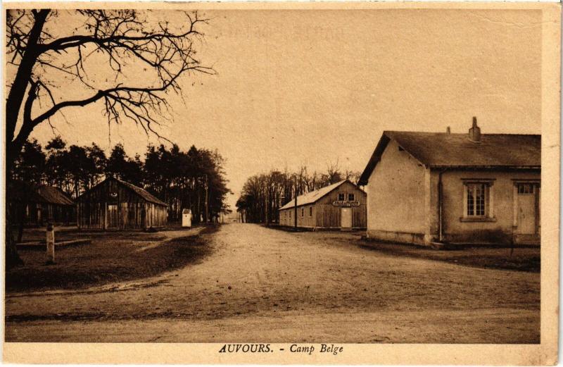 Carte postale ancienne Camp Belge Camp d'Auvours France