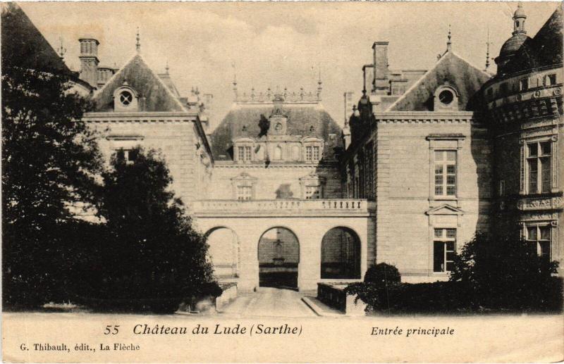 Carte postale ancienne Le Lude Le Chateau France au Lude