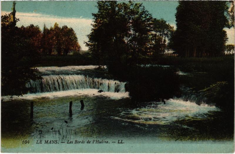 Carte postale ancienne Le Mans Bords de l'Husine France au Mans