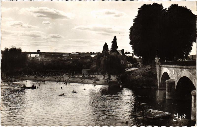 Carte postale ancienne Noyen-sur-Sarthe Plage France à Noyen-sur-Sarthe
