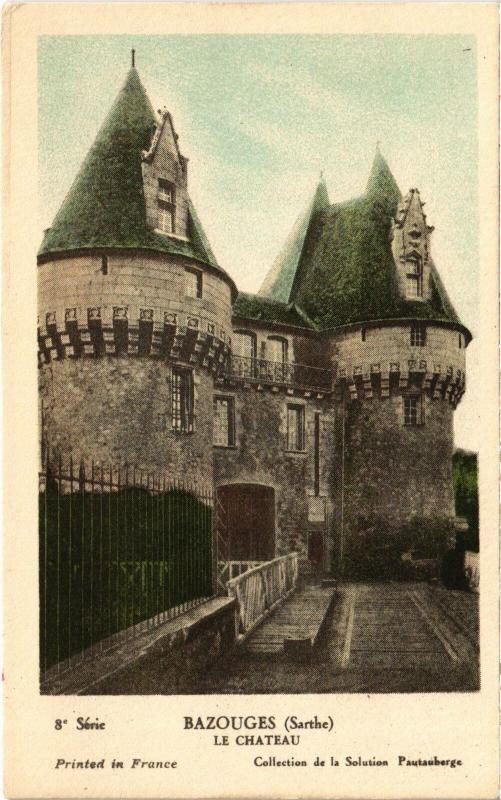 Carte postale ancienne Bazouges-sur-le-Loir Le Chateau France