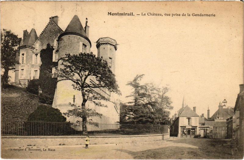 Carte postale ancienne Montmirail Le Chateau France à Montmirail